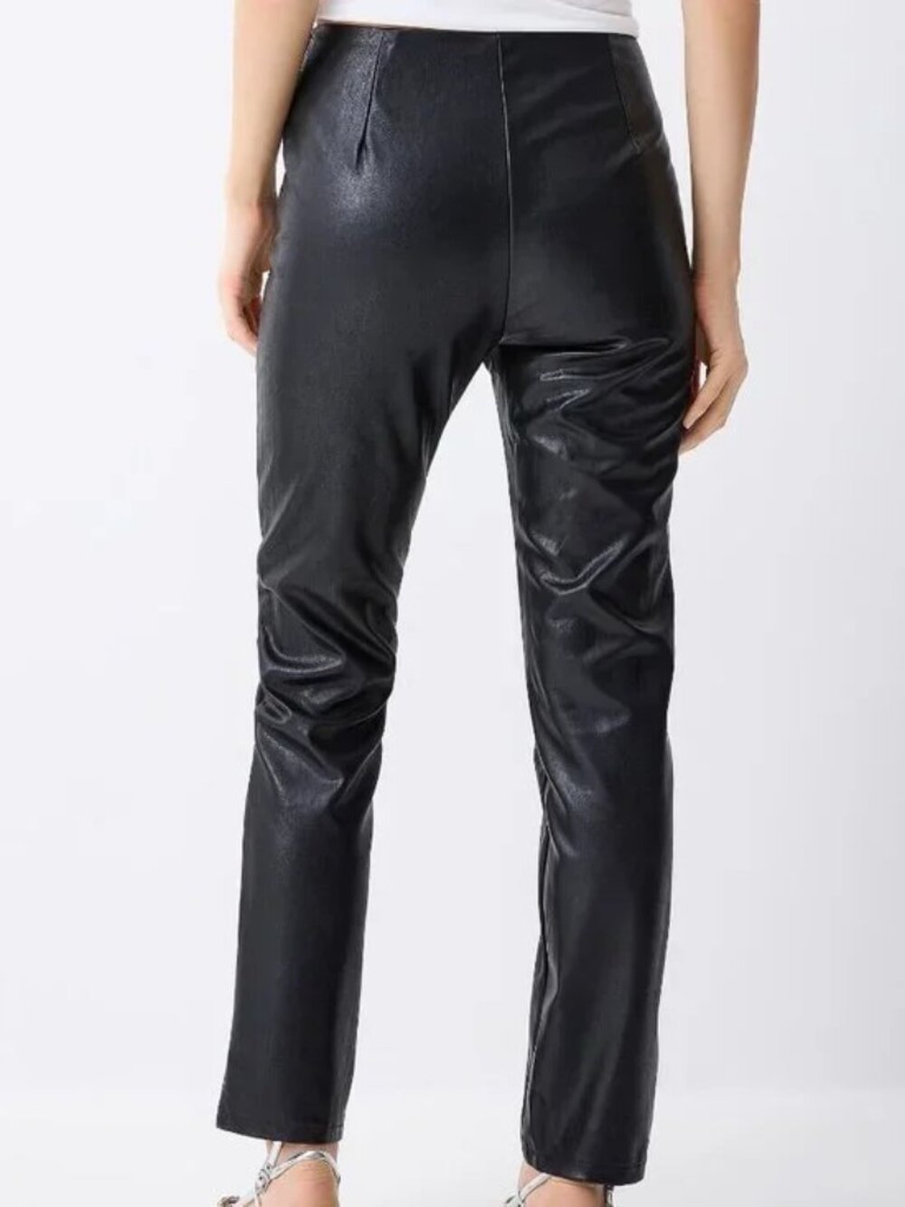 NWT Lace-up faux leather pant - Picture 2 of 3